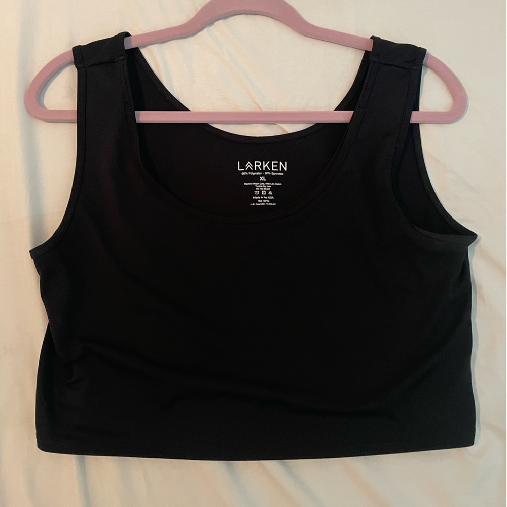 Larken X nursing bra black tank